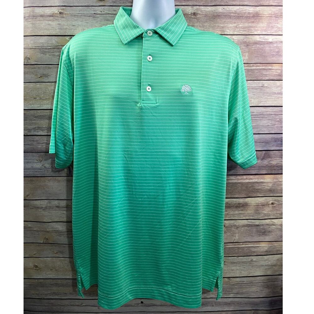 FOOTJOY SS GOLF SHIRT, Men's Large, Pale Green & White, Spandex